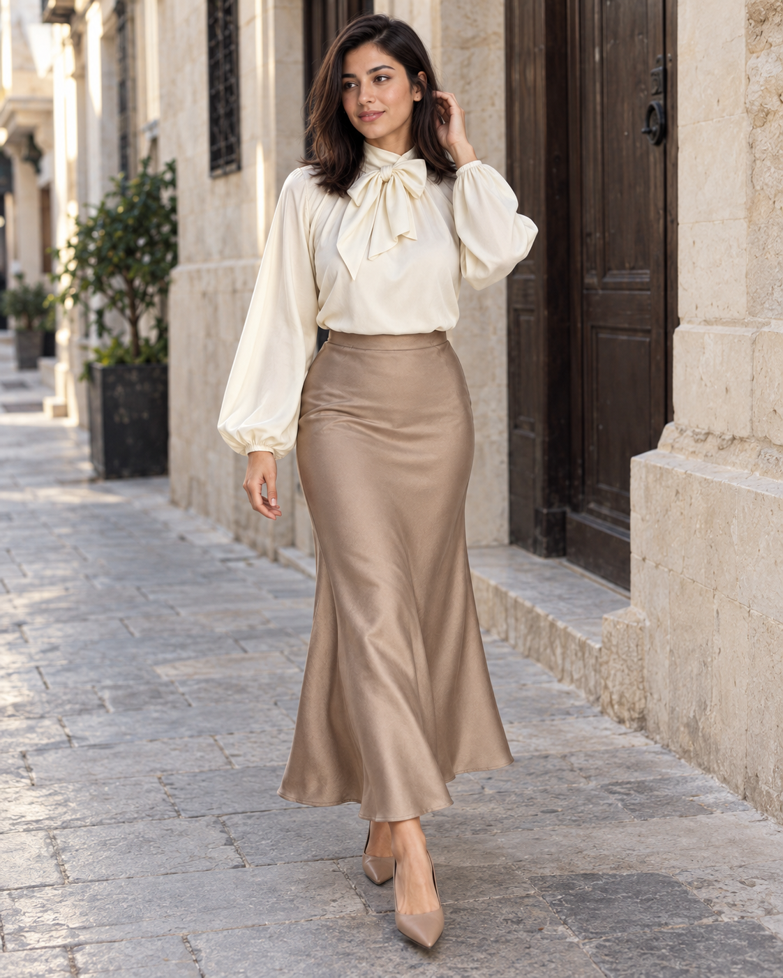 jupe satin