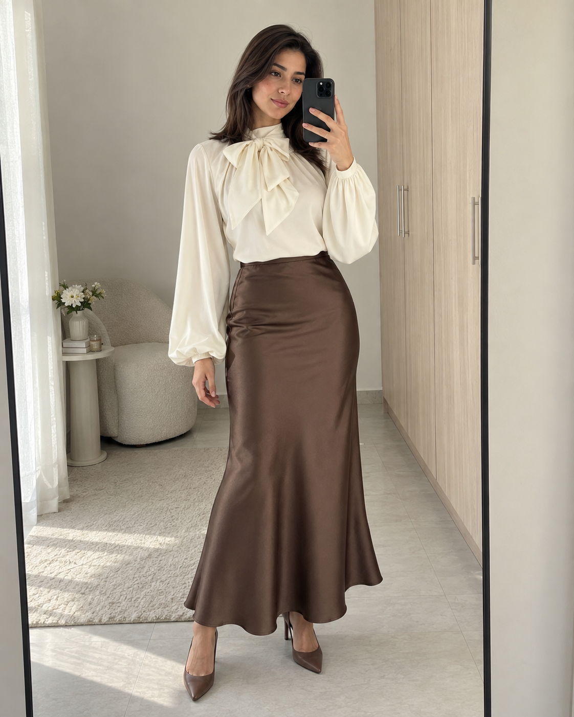 jupe satin