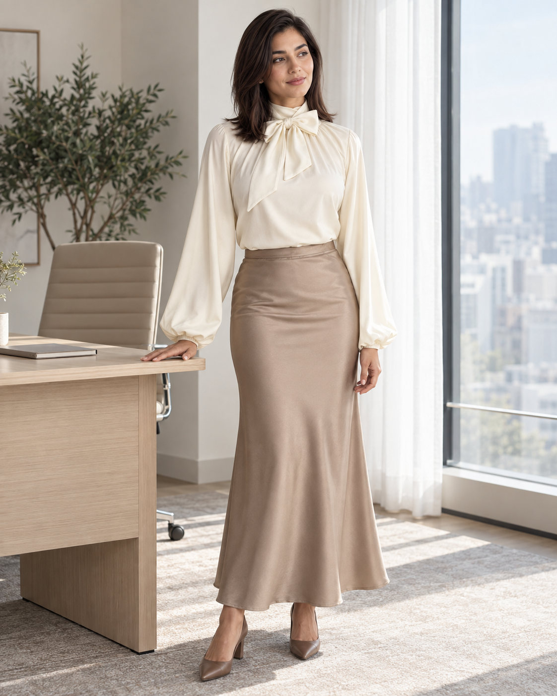 jupe satin